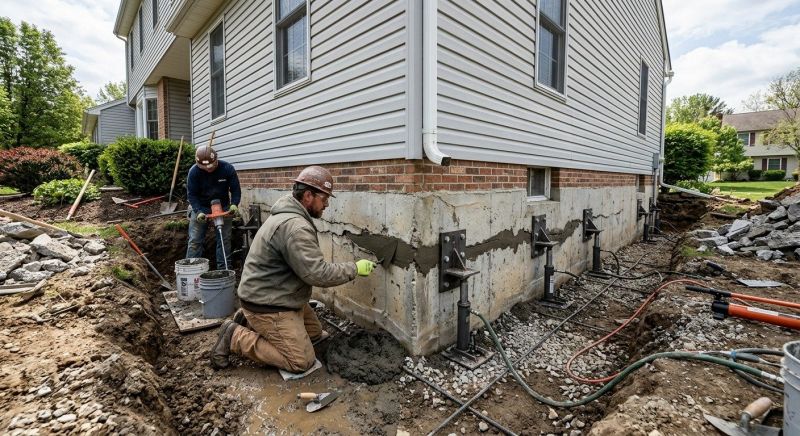 Basement Foundation Repair in Crosby, MN