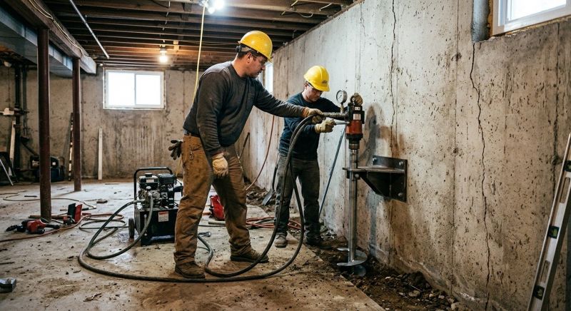 Basement Stabilization in Aitkin, MN