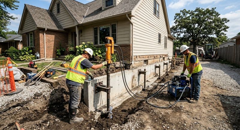 Basement Stabilization in Aitkin, MN