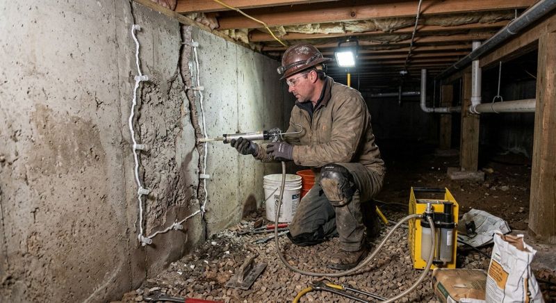 Building Foundation Repair in Merrifield, MN
