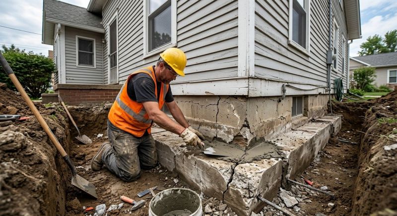 Concrete Foundation Repair in Crosby, MN