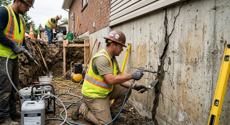 Cracked Foundation Repair in Aitkin, MN