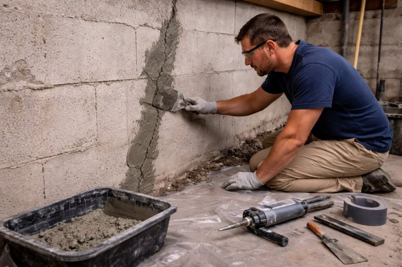 Foundation Crack Repair in Brainerd, MN