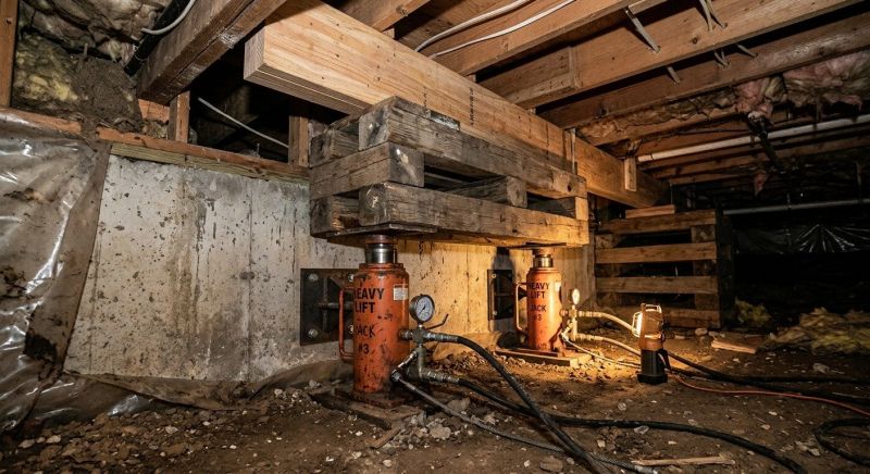 Foundation Jacking in Crosby, MN