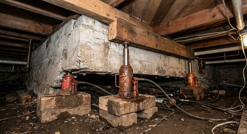 Foundation Jacking in Crosby, MN