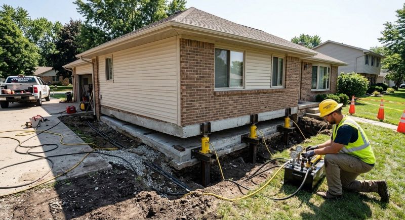 Foundation Lifting in Outing, MN