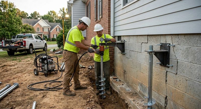 Helical Piers Installation in Aitkin, MN