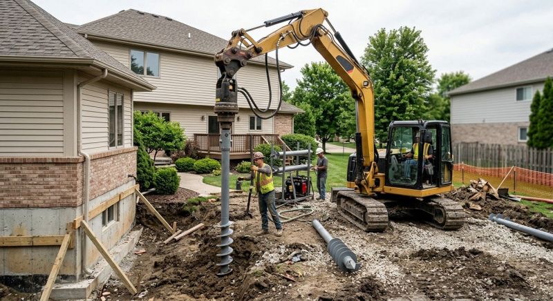 Helical Pile Installation in Aitkin, MN