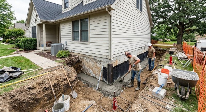 House Foundation Repair in Merrifield, MN
