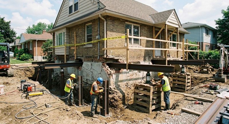 House Foundation Repair in Merrifield, MN