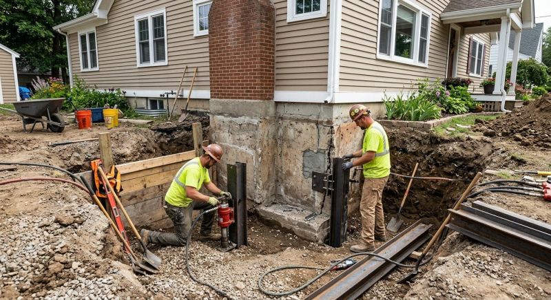 House Foundation Repair in Merrifield, MN