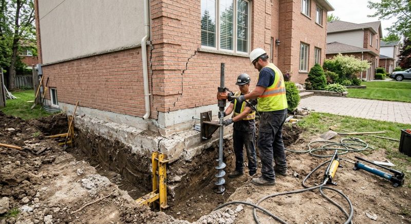 Sinking Foundation Repair in Brainerd, MN