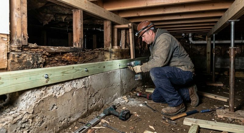 Sinking Foundation Repair in Garrison, MN