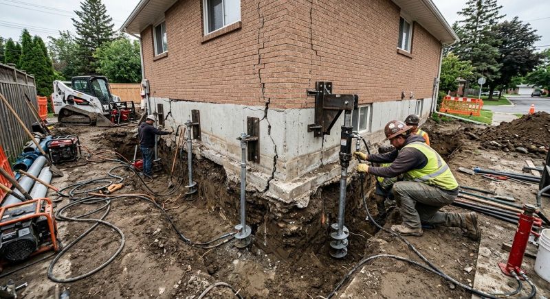 Sinking Foundation Repair in Mcgregor, MN